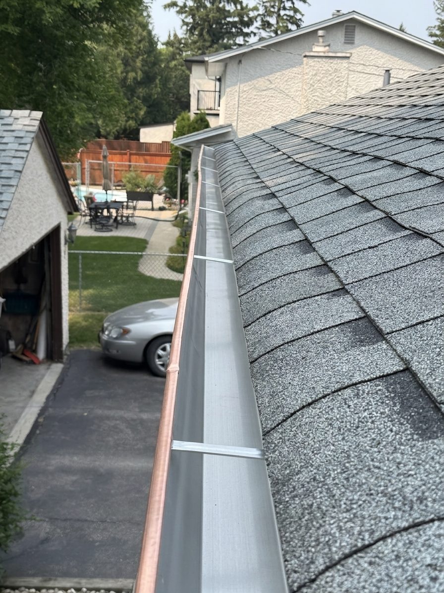 After gutter cleaning