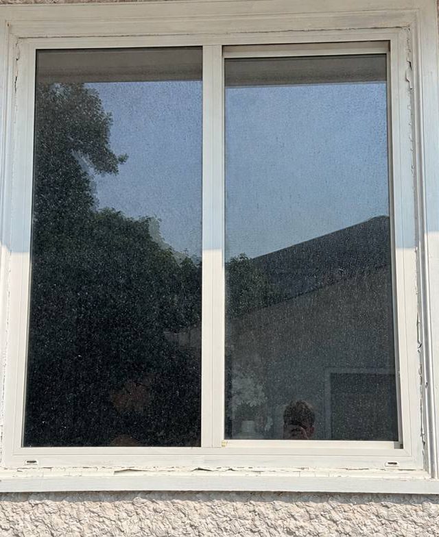 Before window cleaning